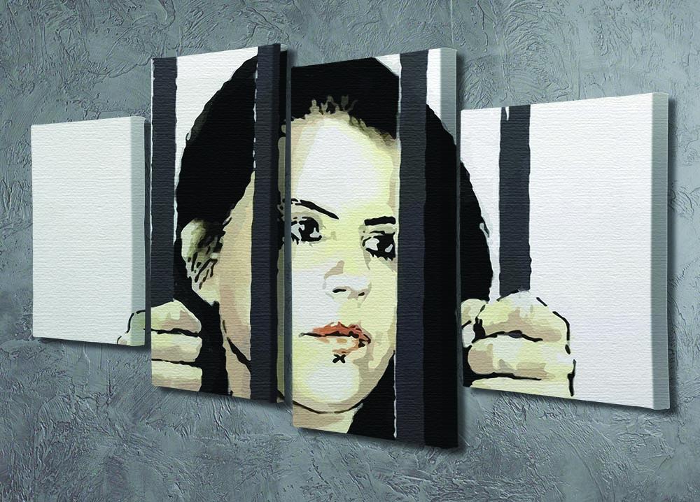 Banksy Zehra Dogan New York 4 Split Panel Canvas - Canvas Art Rocks - 2