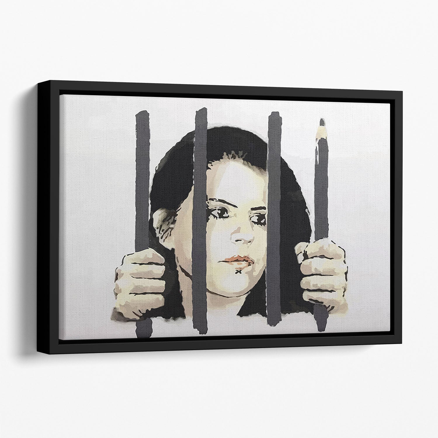 Banksy Zehra Dogan New York Floating Framed Canvas