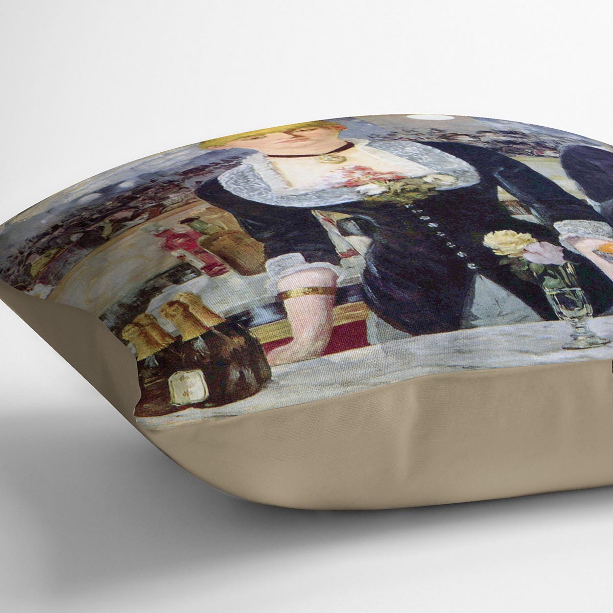Bar in the Folies-Bergere by Manet Cushion