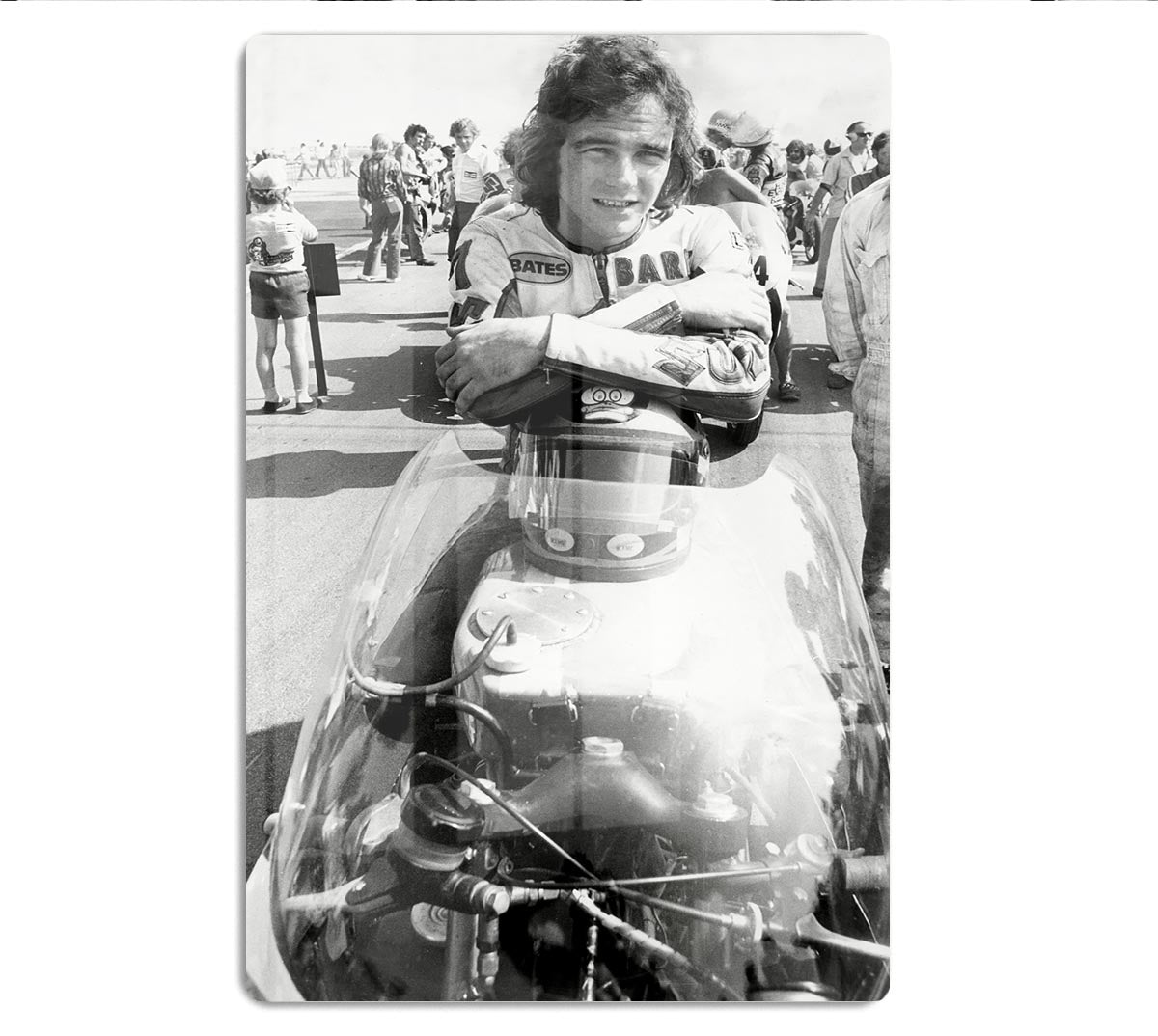 Barry Sheene motorcycle racing champion HD Metal Print