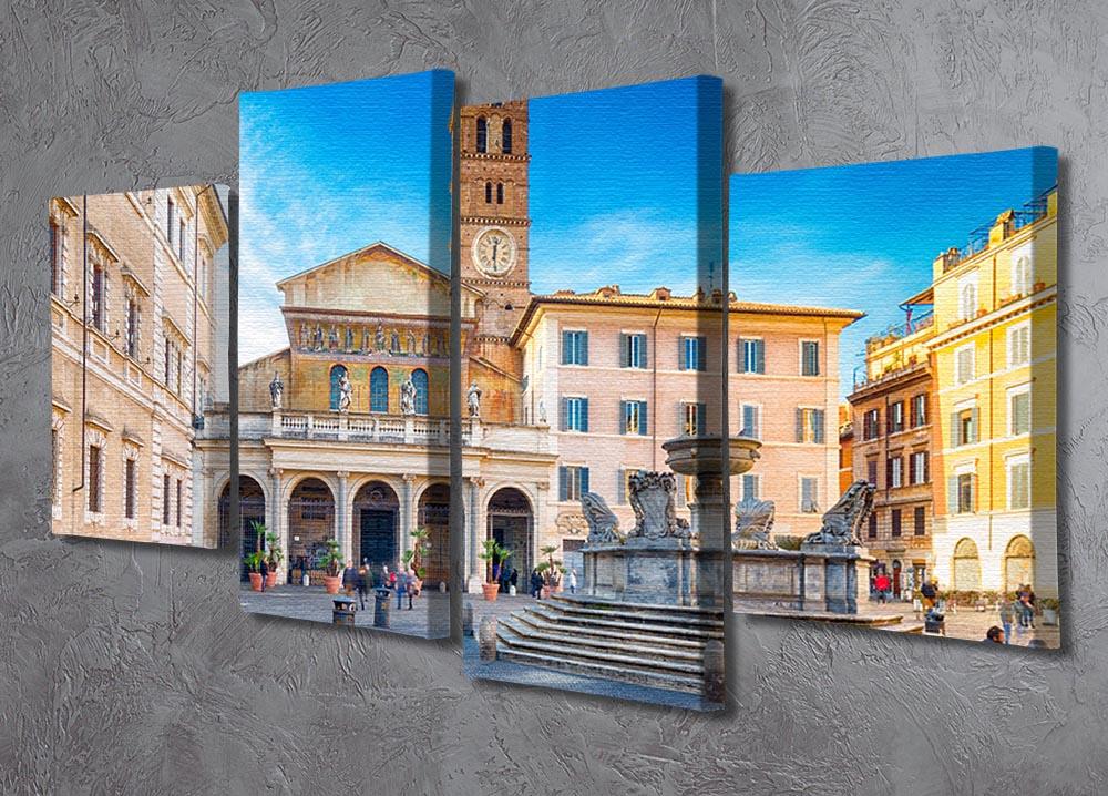 Basilica of Saint Mary in Rome 4 Split Panel Canvas  - Canvas Art Rocks - 2