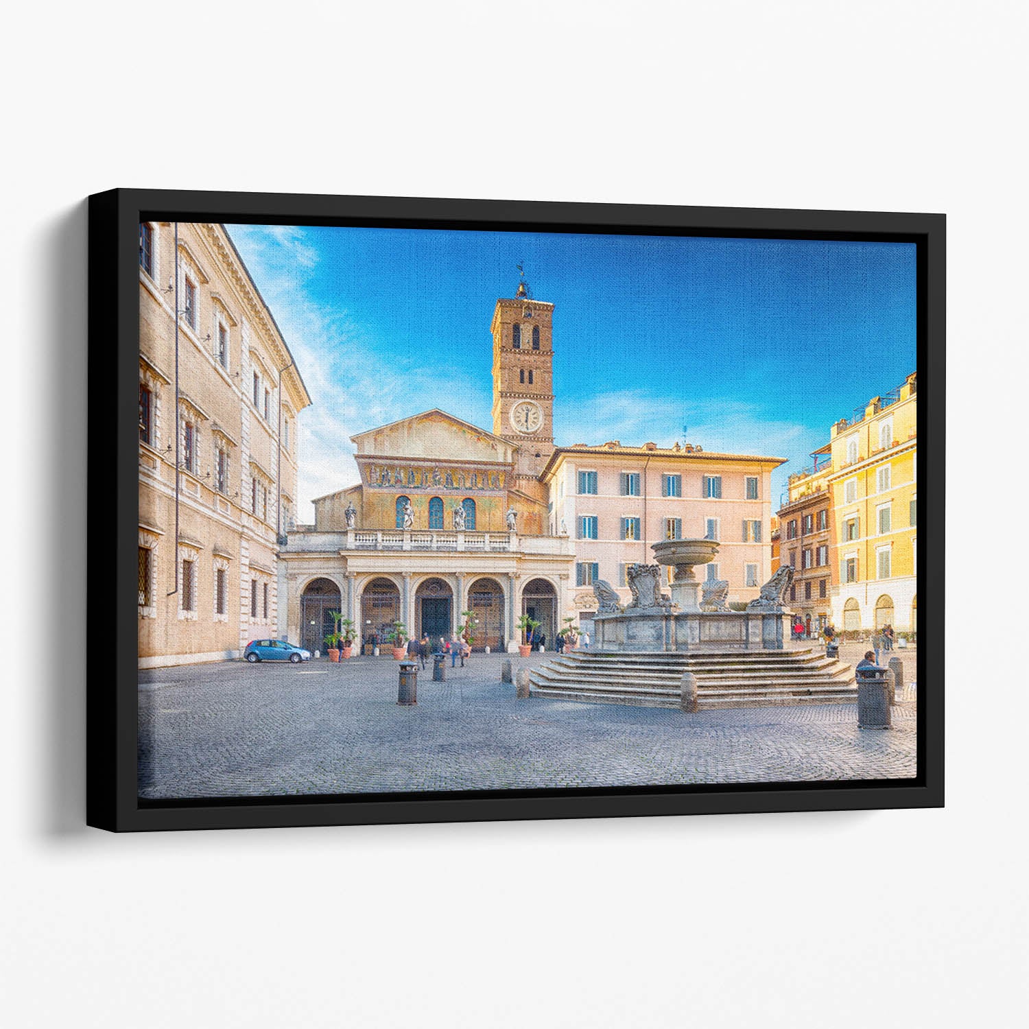 Basilica of Saint Mary in Rome Floating Framed Canvas