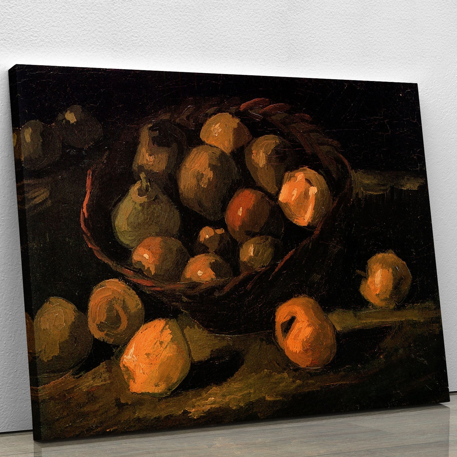 Basket of Apples by Van Gogh Canvas Print or Poster - Canvas Art Rocks - 1