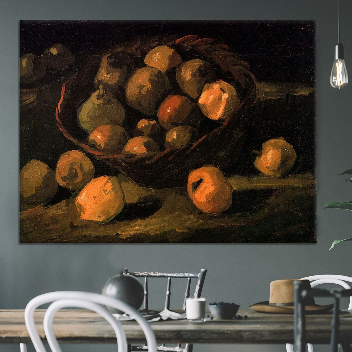 Basket of Apples by Van Gogh Canvas Print or Poster - Canvas Art Rocks - 3