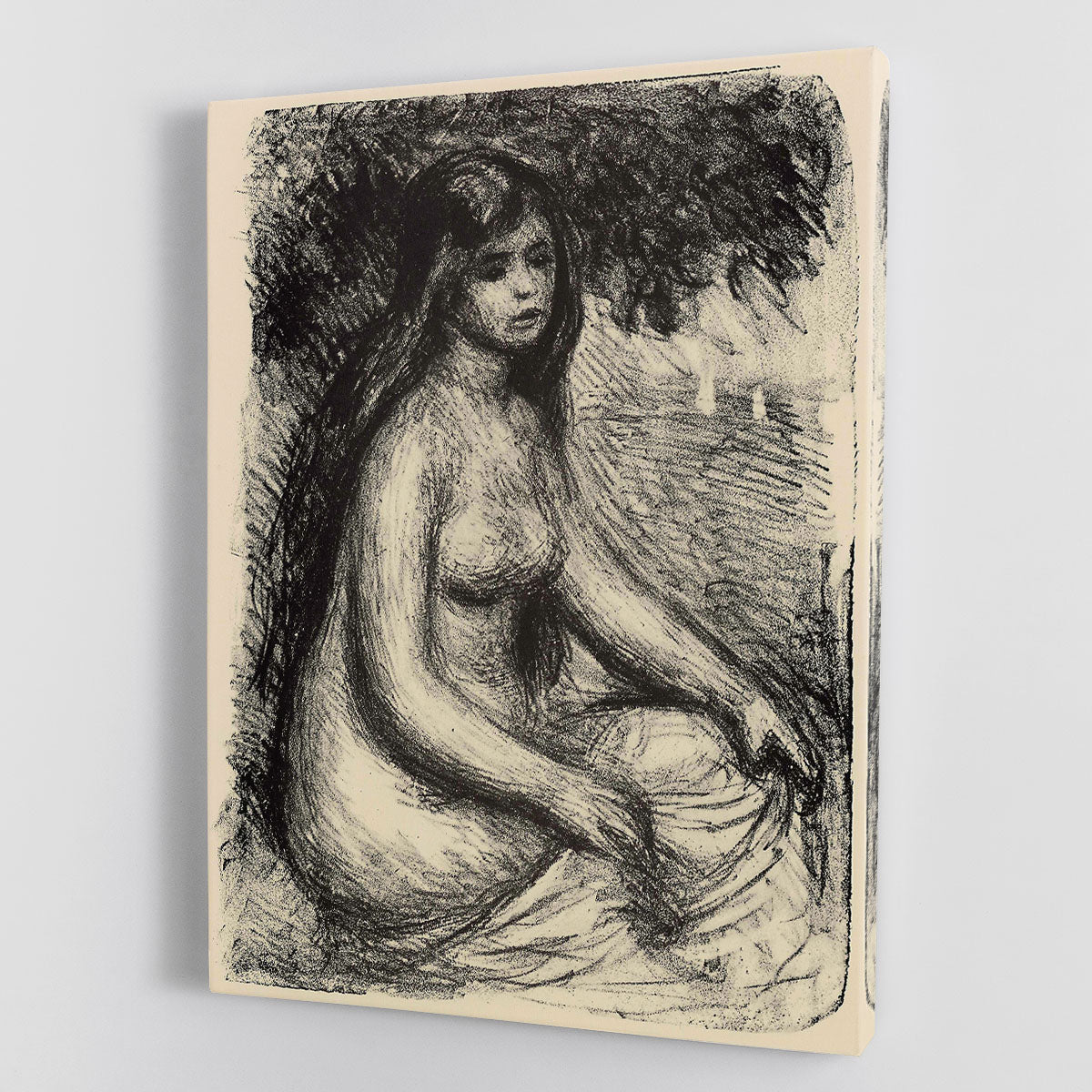 Bather 3 by Renoir Canvas Print or Poster - Canvas Art Rocks - 1