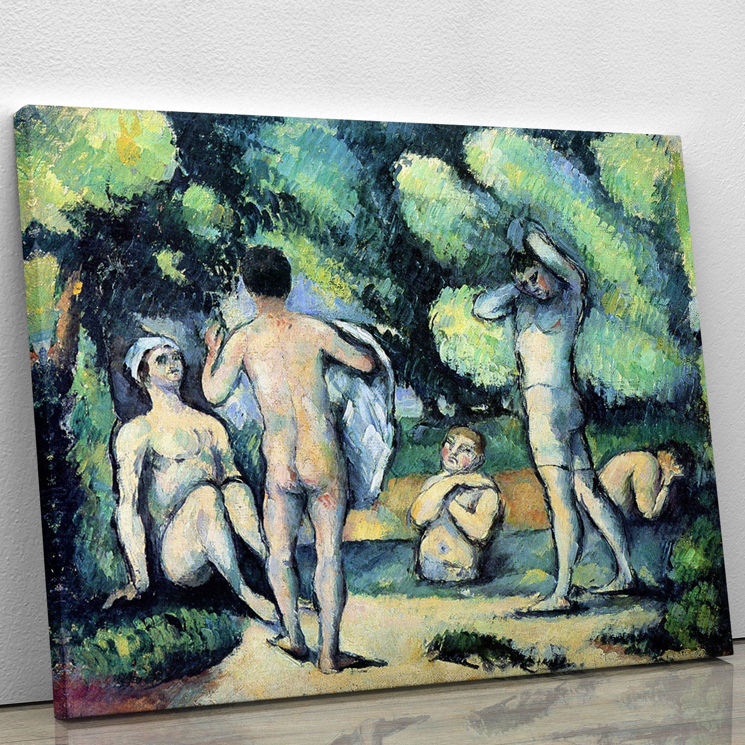 Bathers 3 by Cezanne Canvas Print or Poster - Canvas Art Rocks - 1