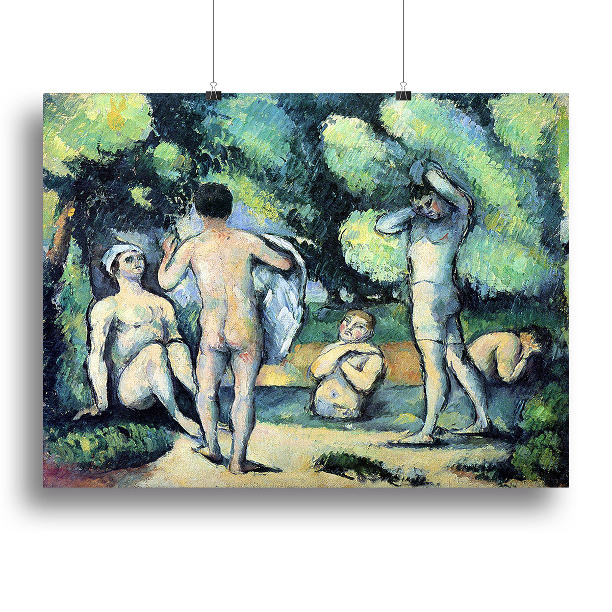 Bathers 3 by Cezanne Canvas Print or Poster - Canvas Art Rocks - 2