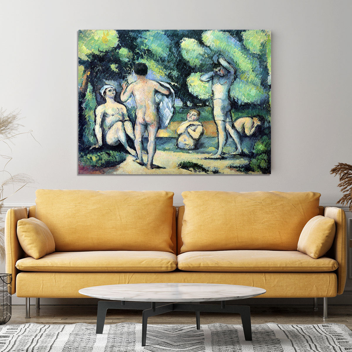 Bathers 3 by Cezanne Canvas Print or Poster - Canvas Art Rocks - 4