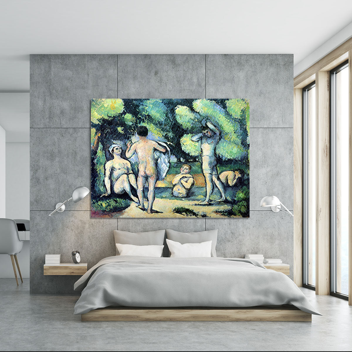 Bathers 3 by Cezanne Canvas Print or Poster - Canvas Art Rocks - 5