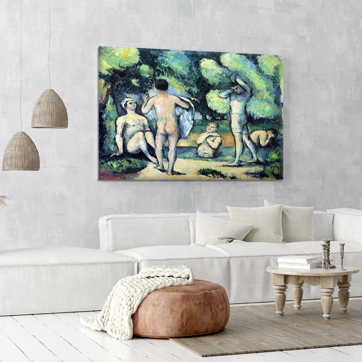 Bathers 3 by Cezanne Canvas Print or Poster - Canvas Art Rocks - 6