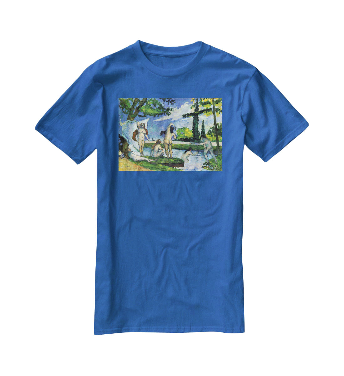 Bathers 4 by Cezanne T-Shirt - Canvas Art Rocks - 2