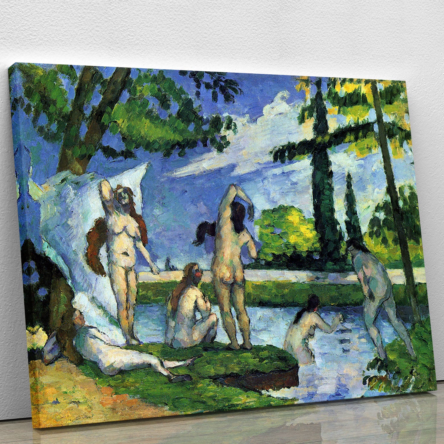 Bathers 4 by Cezanne Canvas Print or Poster - Canvas Art Rocks - 1