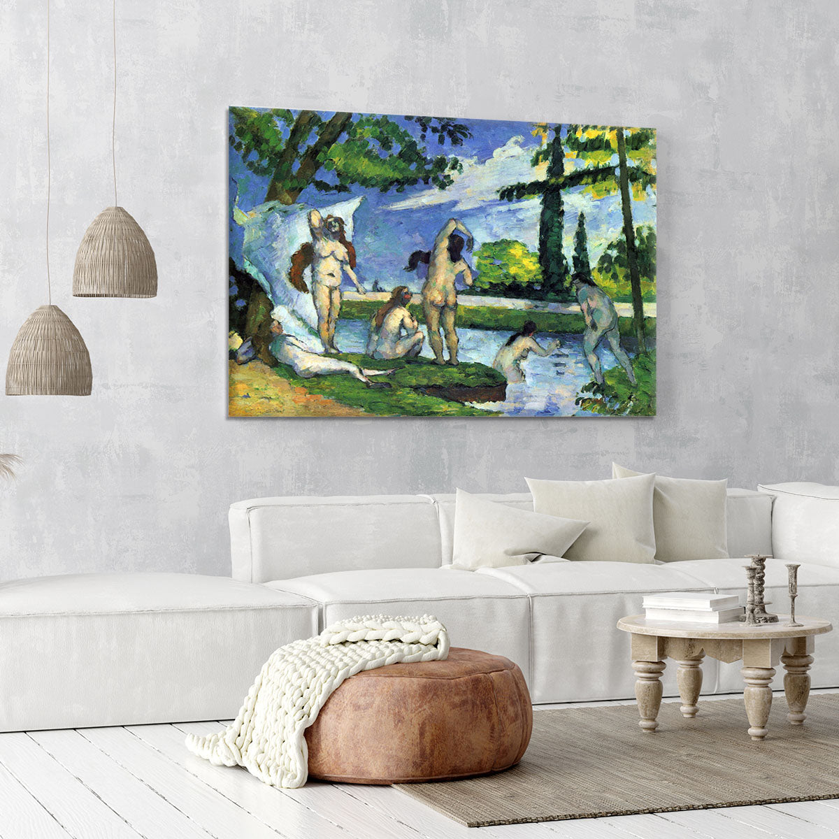 Bathers 4 by Cezanne Canvas Print or Poster - Canvas Art Rocks - 6