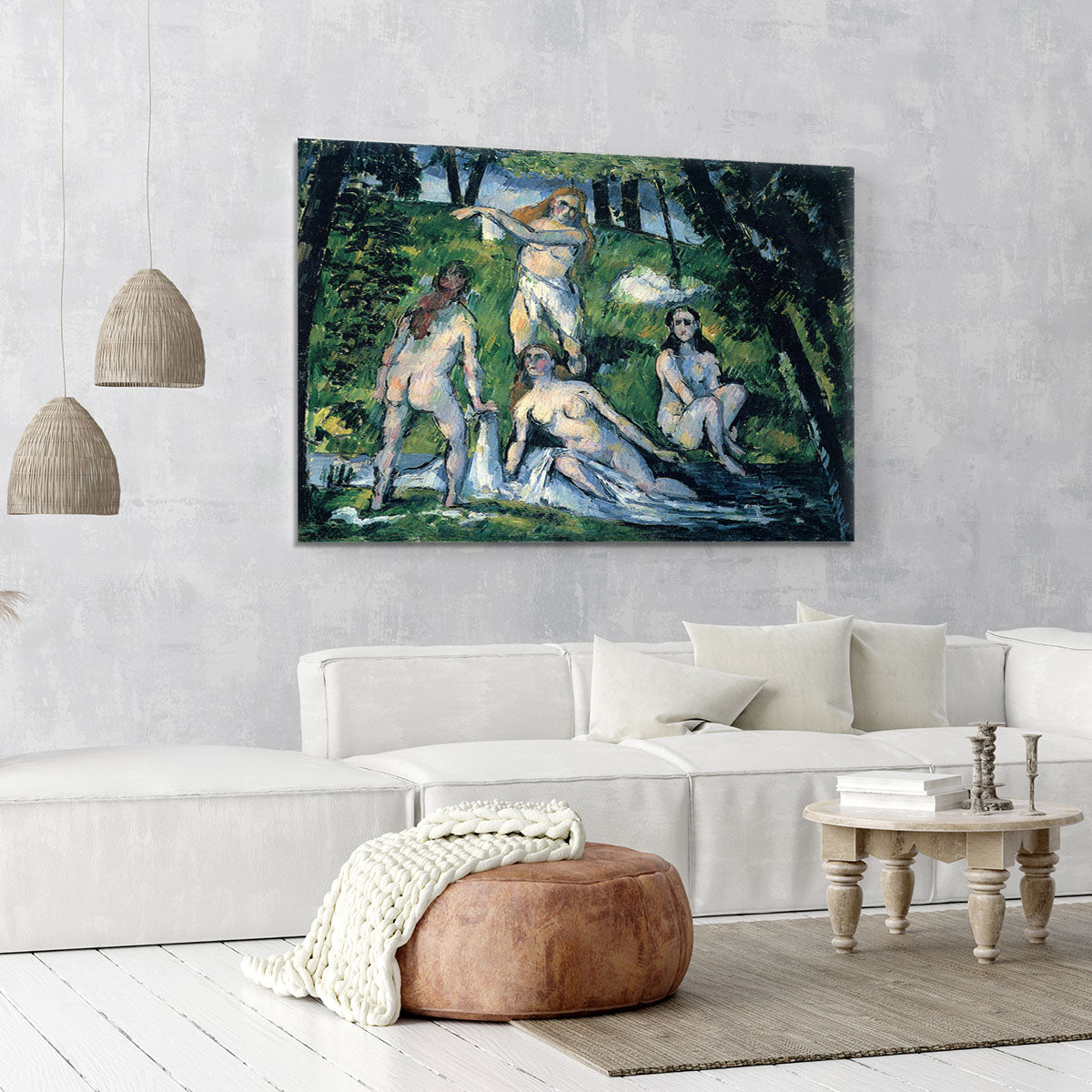 Bathers by Cezanne Canvas Print or Poster - Canvas Art Rocks - 6