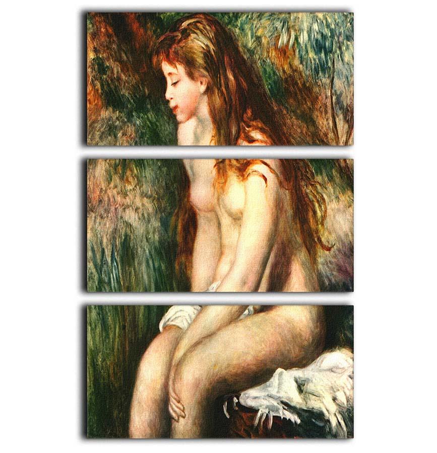 Bathing by Renoir 3 Split Panel Canvas Print - Canvas Art Rocks - 1
