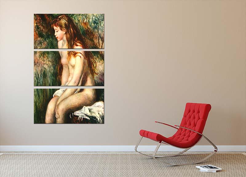 Bathing by Renoir 3 Split Panel Canvas Print - Canvas Art Rocks - 2