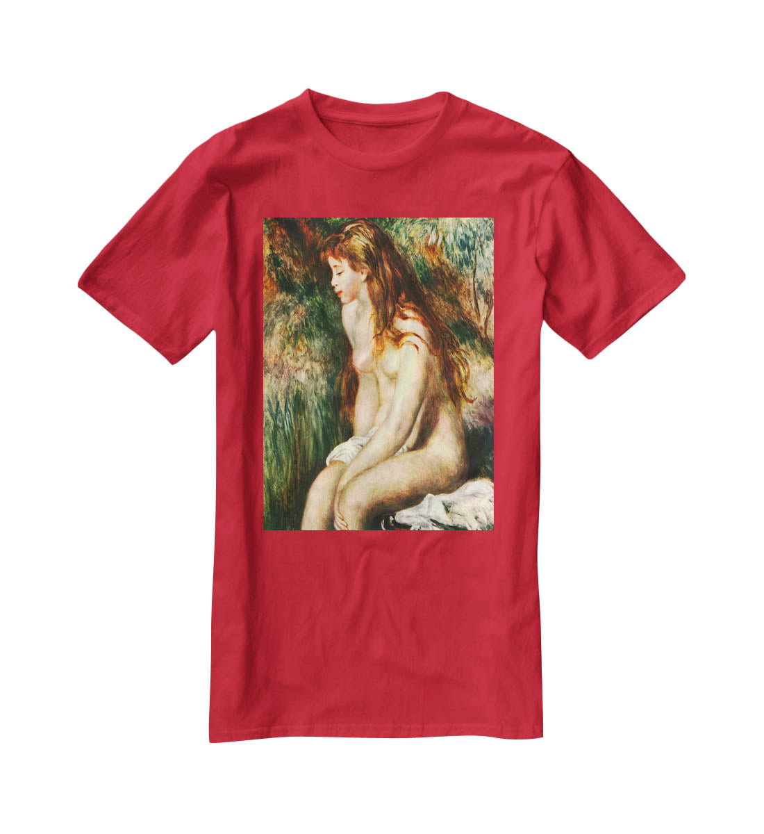 Bathing by Renoir T-Shirt - Canvas Art Rocks - 4