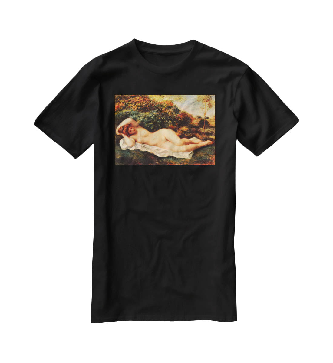 Bathing sleeping the baker by Renoir T-Shirt - Canvas Art Rocks - 1