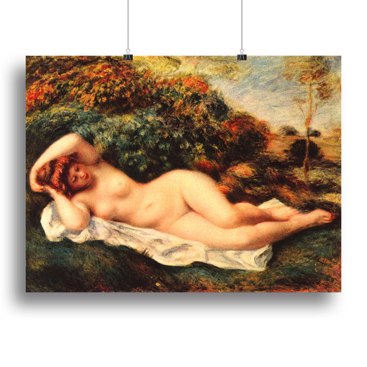 Bathing sleeping the baker by Renoir Canvas Print or Poster - Canvas Art Rocks - 2