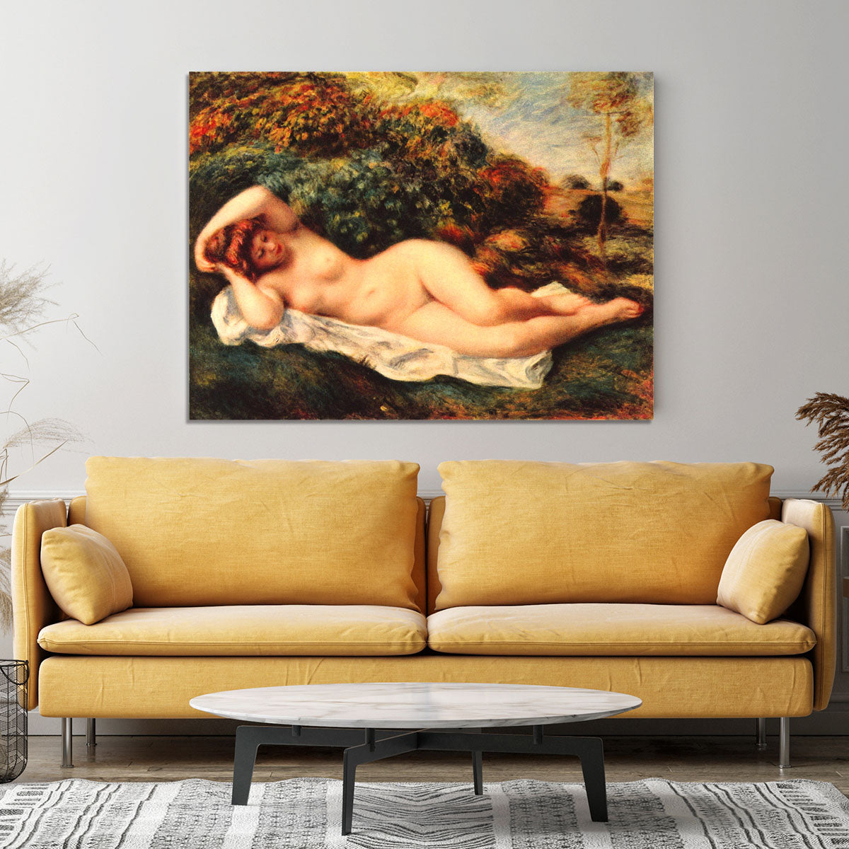 Bathing sleeping the baker by Renoir Canvas Print or Poster - Canvas Art Rocks - 4