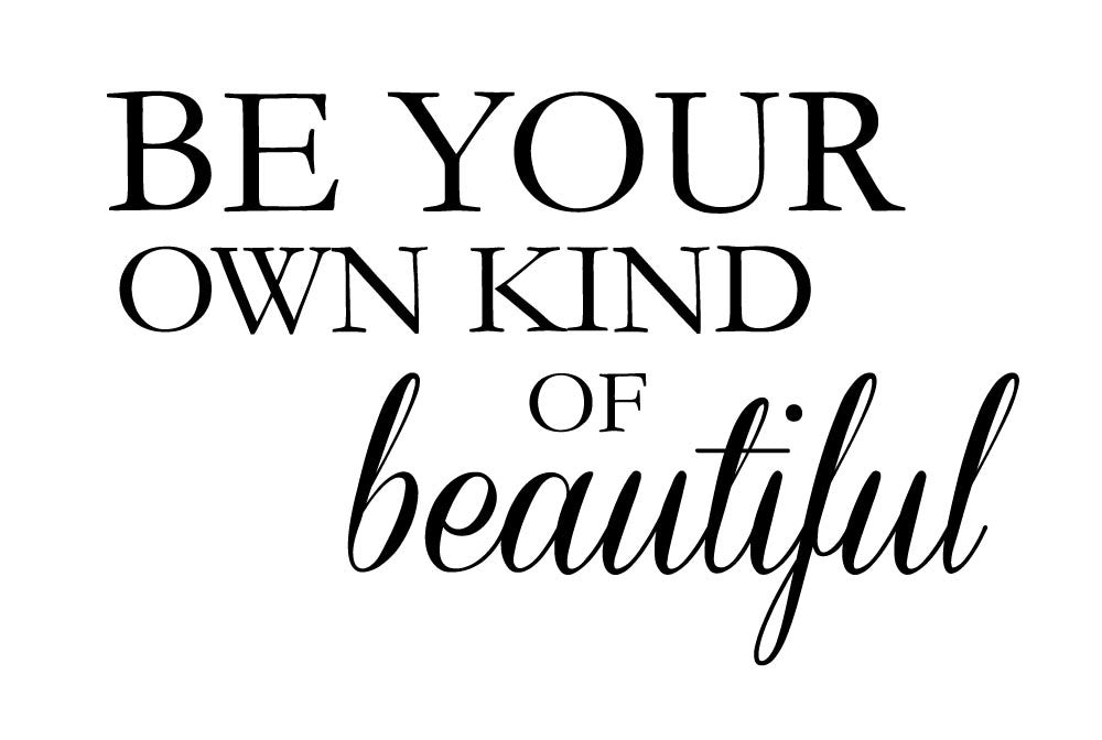 Be Your Own Kind Of Beautiful Wall Sticker - Canvas Art Rocks - 2