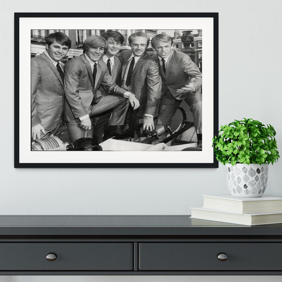 Beach Boys in suits Framed Print - Canvas Art Rocks - 1