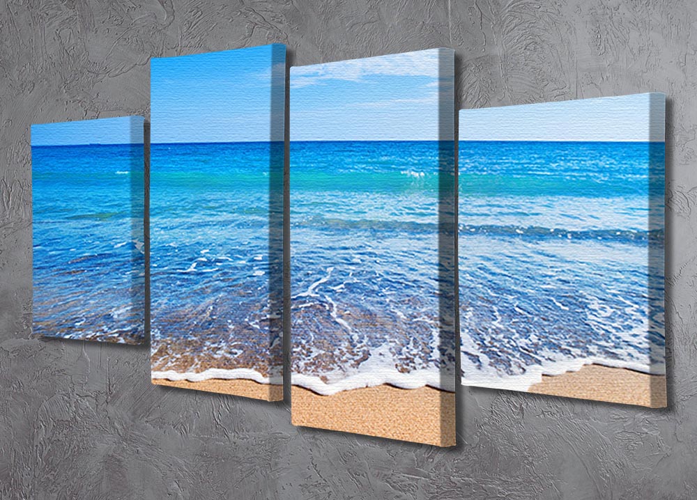 Beach Waves 4 Split Panel Canvas - Canvas Art Rocks - 2