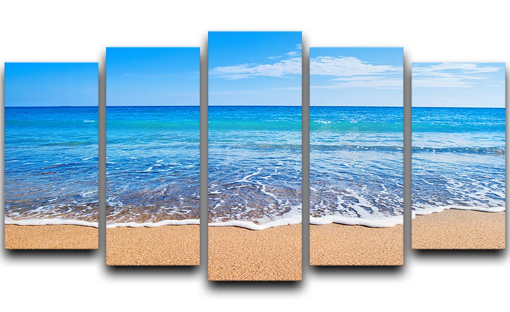 Beach Waves 5 Split Panel Canvas - Canvas Art Rocks - 1