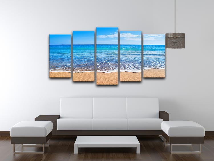 Beach Waves 5 Split Panel Canvas - Canvas Art Rocks - 3
