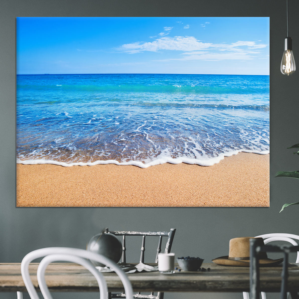 Beach Waves Canvas Print or Poster - Canvas Art Rocks - 3