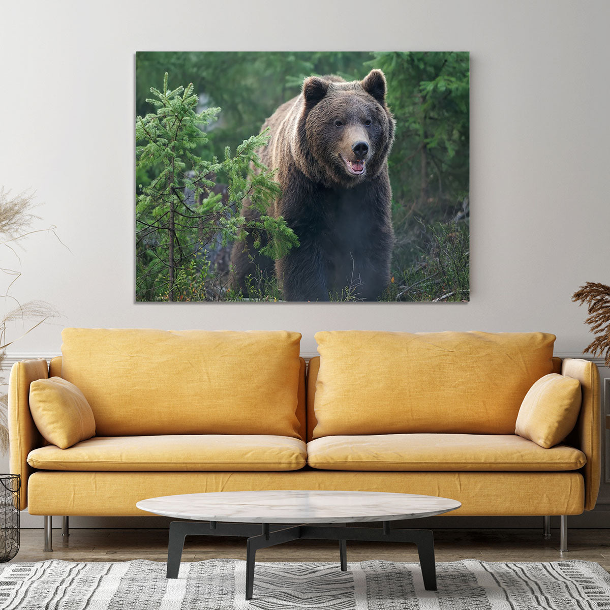 Bear in forest Canvas Print or Poster - Canvas Art Rocks - 4