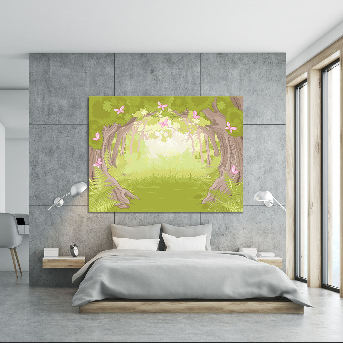 Beautiful Glade in the Magic forest Canvas Print or Poster - Canvas Art Rocks - 5