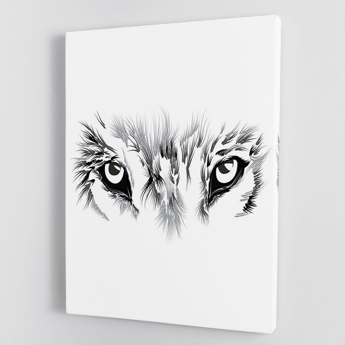 Beautiful Wolf face illustration Canvas Print or Poster - Canvas Art Rocks - 1