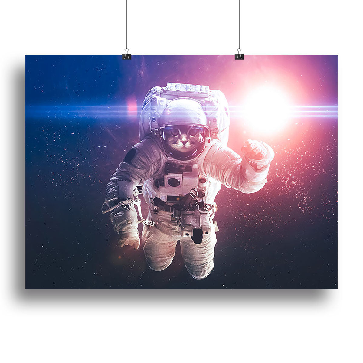Beautiful cat in outer space Canvas Print or Poster - Canvas Art Rocks - 2
