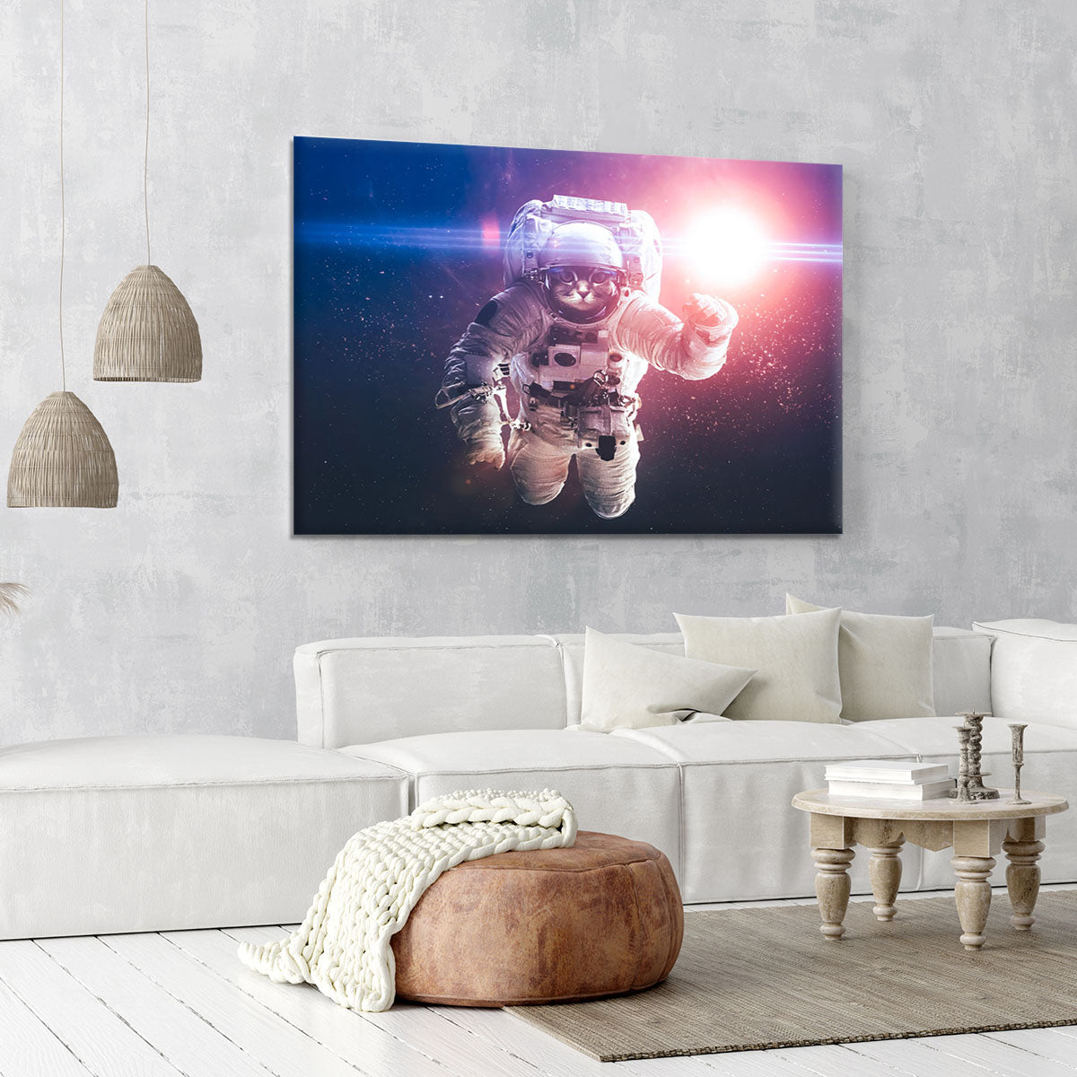 Beautiful cat in outer space Canvas Print or Poster - Canvas Art Rocks - 6