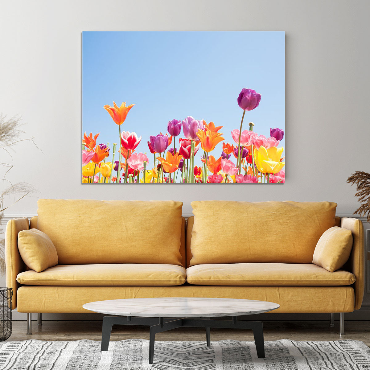 Beautiful coloured flowers Canvas Print or Poster - Canvas Art Rocks - 4