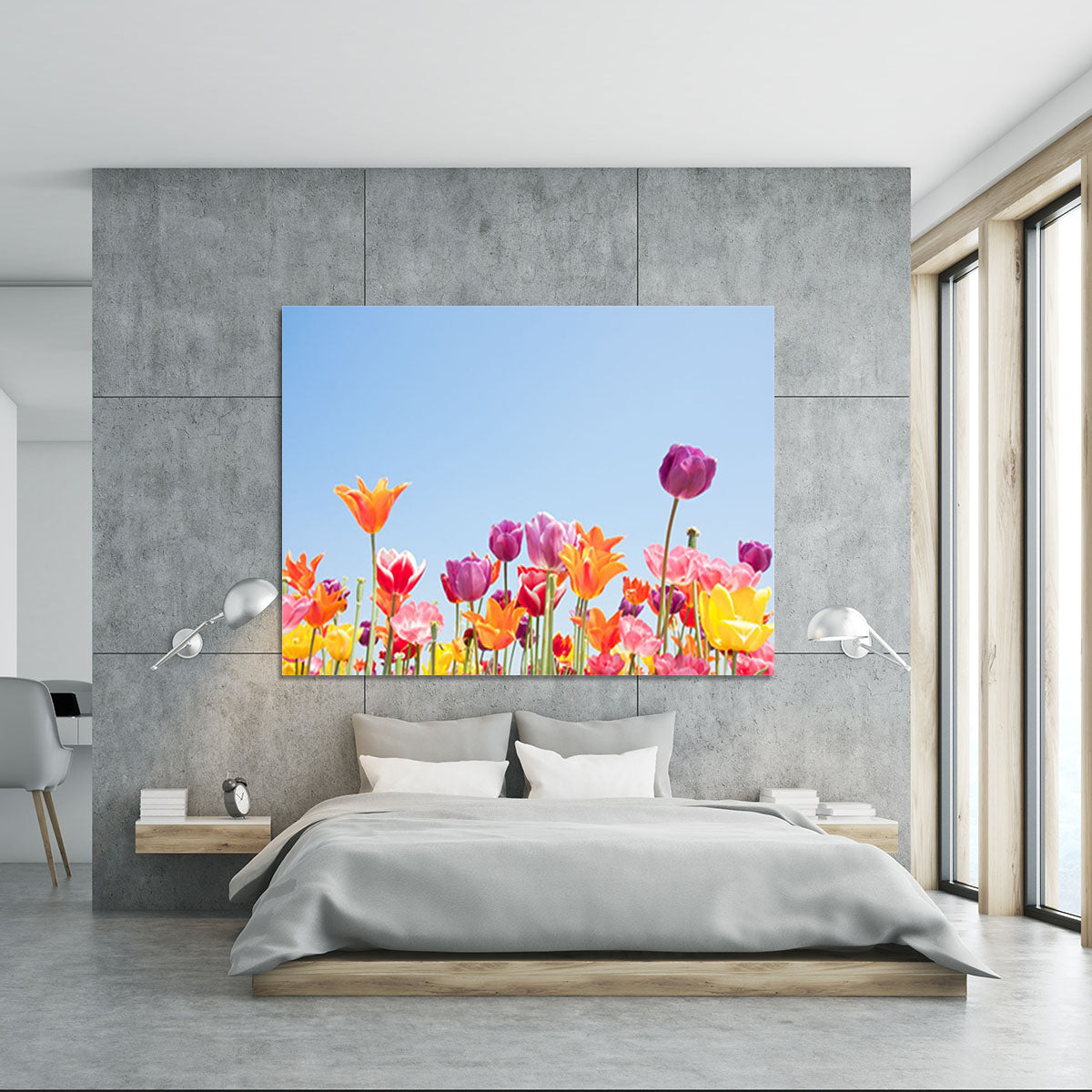 Beautiful coloured flowers Canvas Print or Poster - Canvas Art Rocks - 5