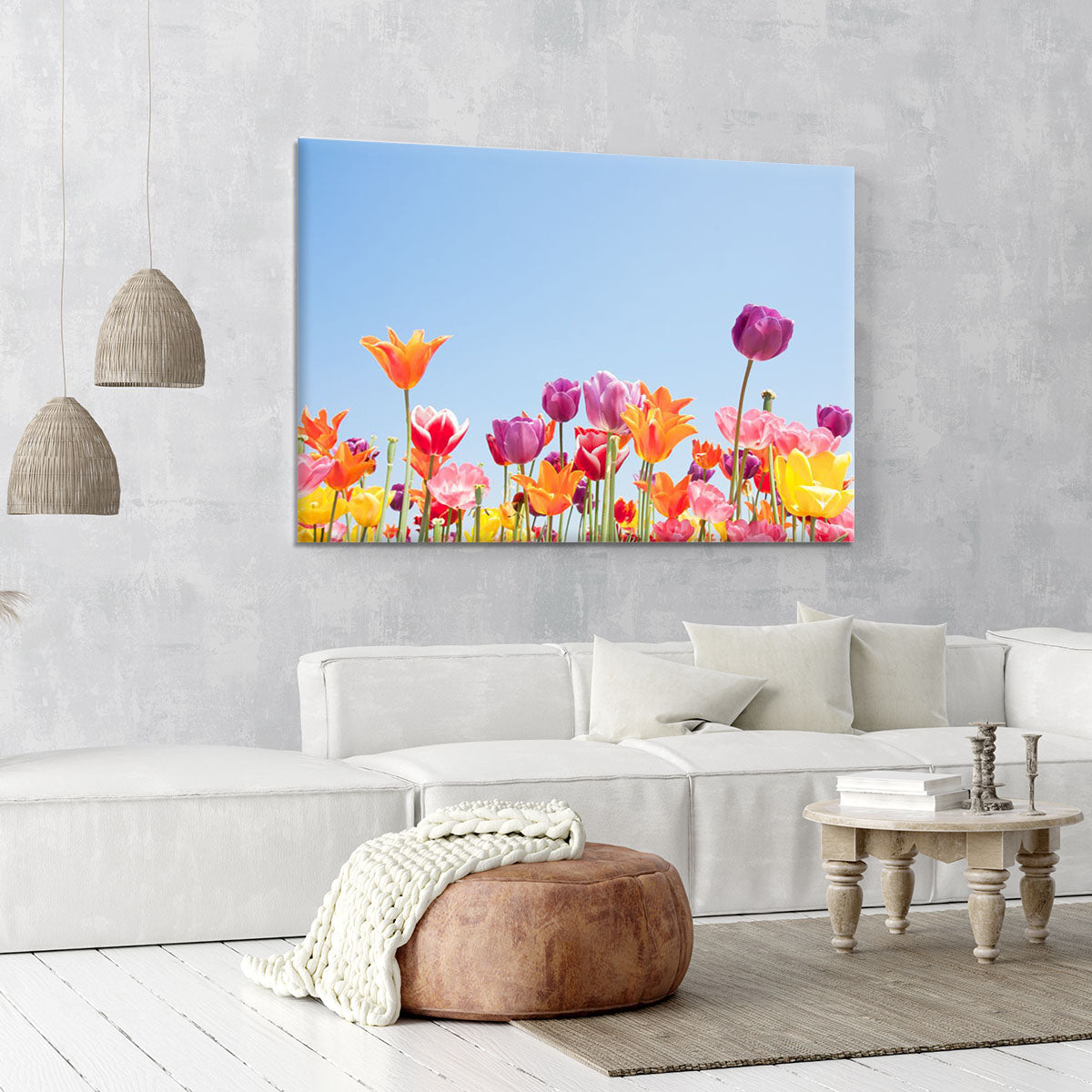 Beautiful coloured flowers Canvas Print or Poster - Canvas Art Rocks - 6