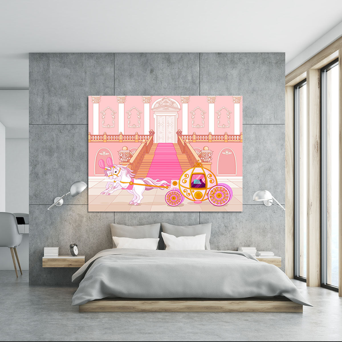 Beautiful fairytale pink carriage Canvas Print or Poster - Canvas Art Rocks - 5