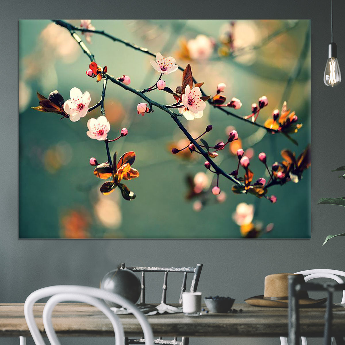 Beautiful flowering Japanese cherry Canvas Print or Poster - Canvas Art Rocks - 3
