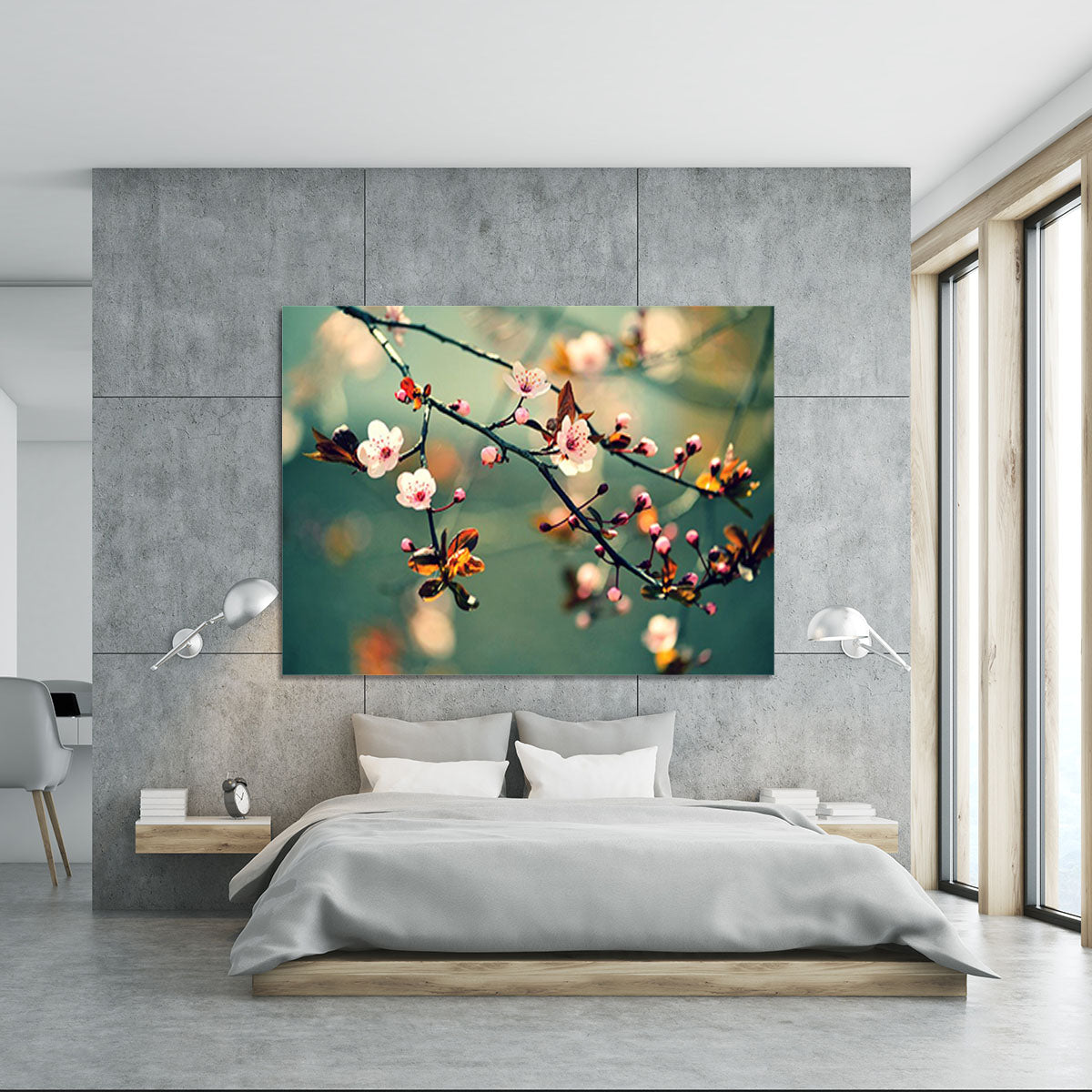 Beautiful flowering Japanese cherry Canvas Print or Poster - Canvas Art Rocks - 5