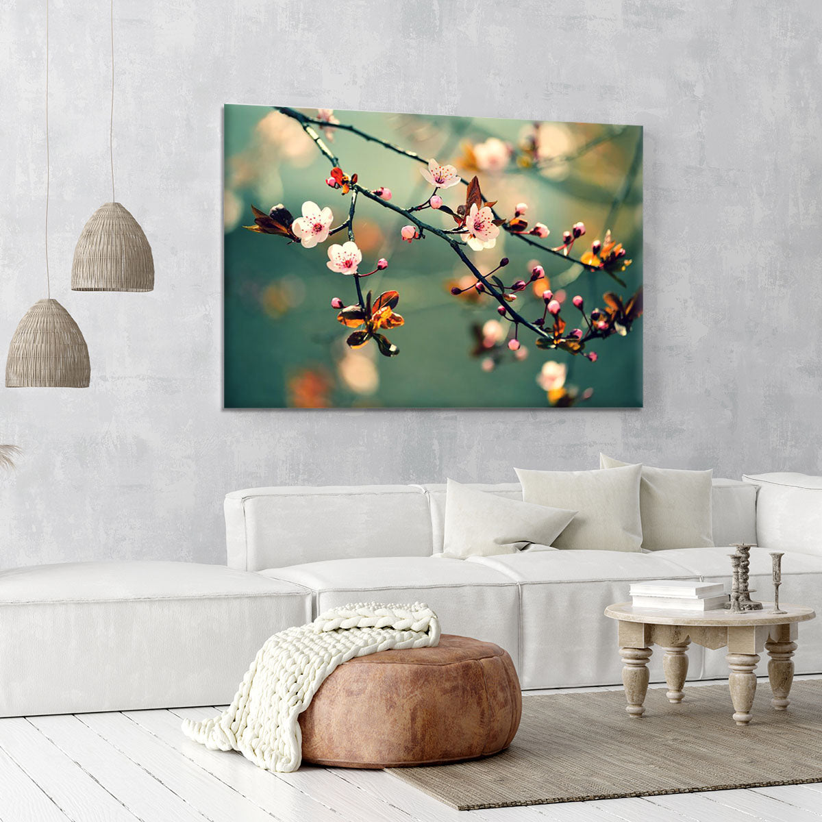 Beautiful flowering Japanese cherry Canvas Print or Poster - Canvas Art Rocks - 6