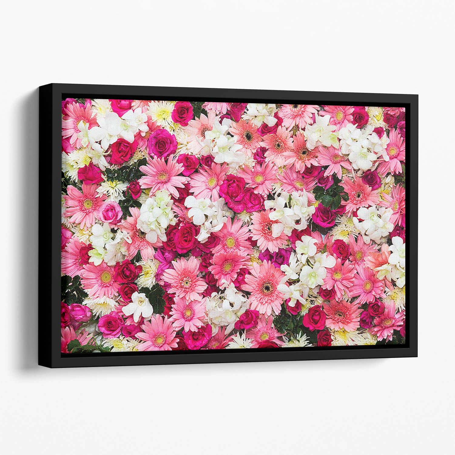 Beautiful flowers for wedding Floating Framed Canvas