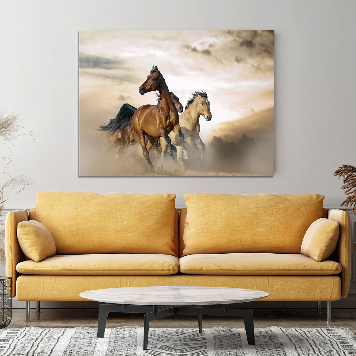 Beautiful horses of different breeds Canvas Print or Poster - Canvas Art Rocks - 4
