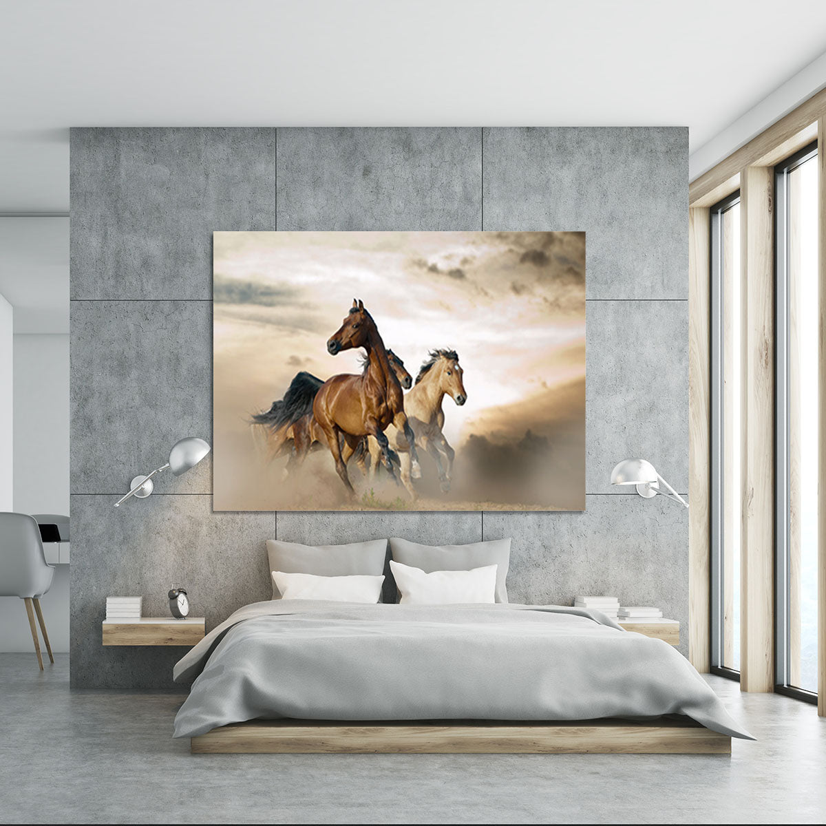 Beautiful horses of different breeds Canvas Print or Poster - Canvas Art Rocks - 5
