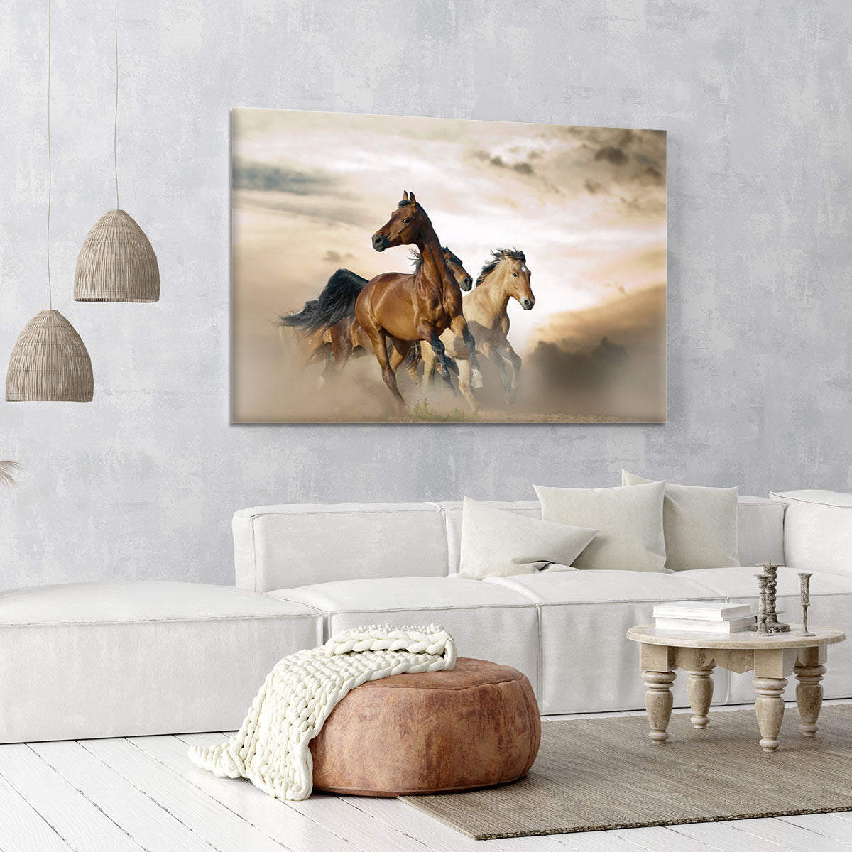 Beautiful horses of different breeds Canvas Print or Poster - Canvas Art Rocks - 6