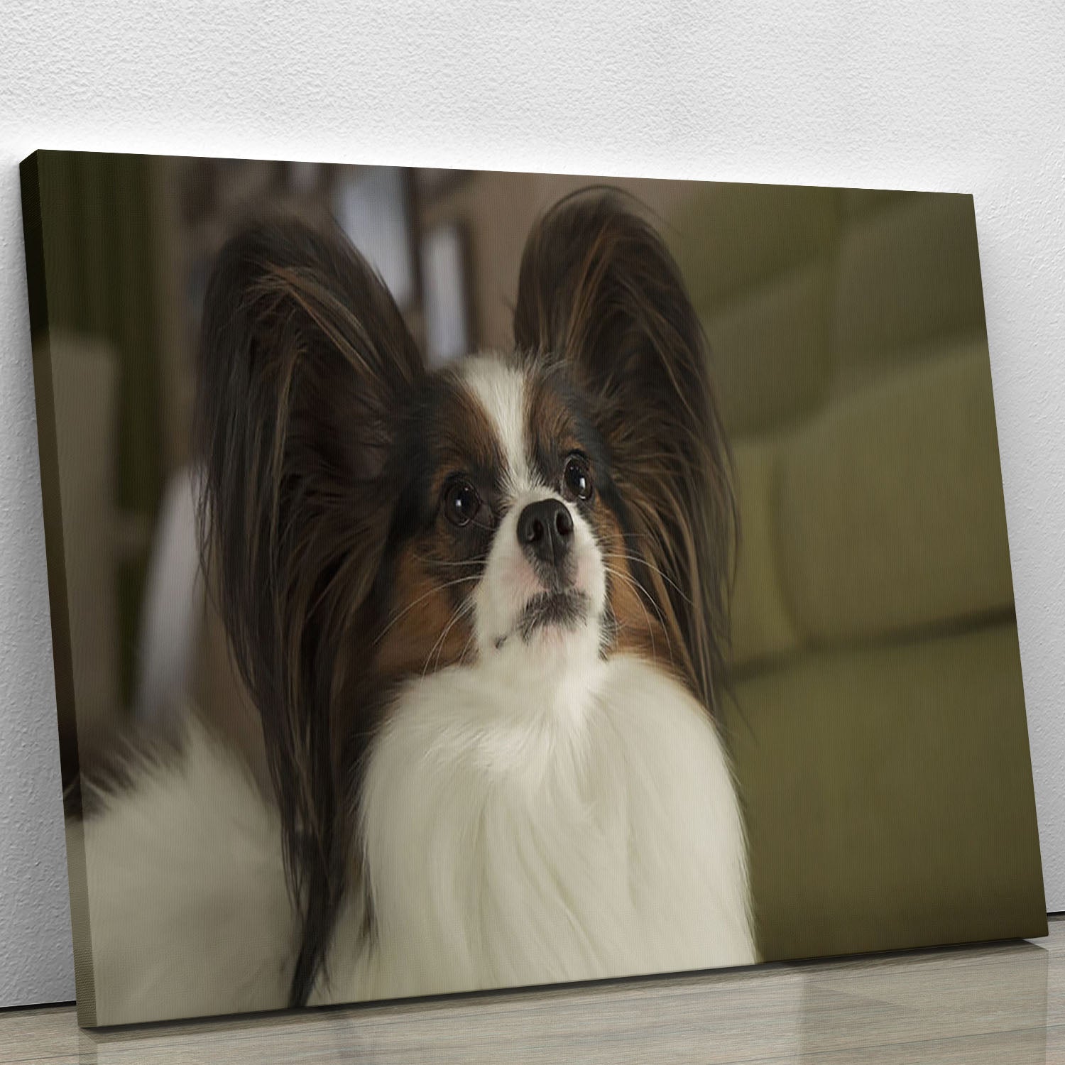 Beautiful male dog Papillon Canvas Print or Poster - Canvas Art Rocks - 1