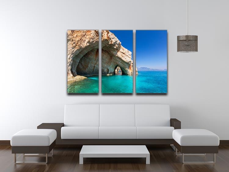 Beautiful sea landscapes 3 Split Panel Canvas Print - Canvas Art Rocks - 3