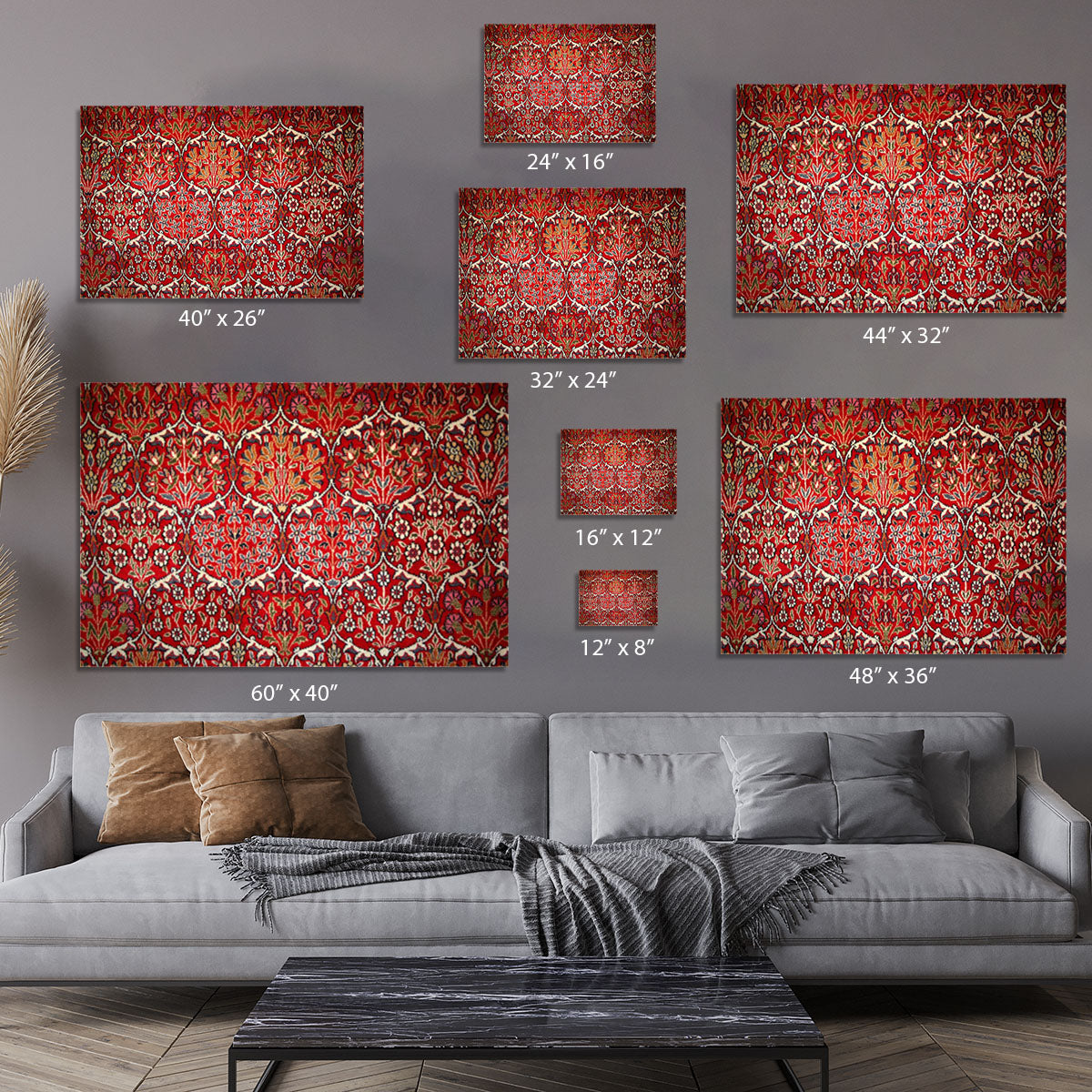 Beautiful turkish carpet Canvas Print or Poster - Canvas Art Rocks - 7