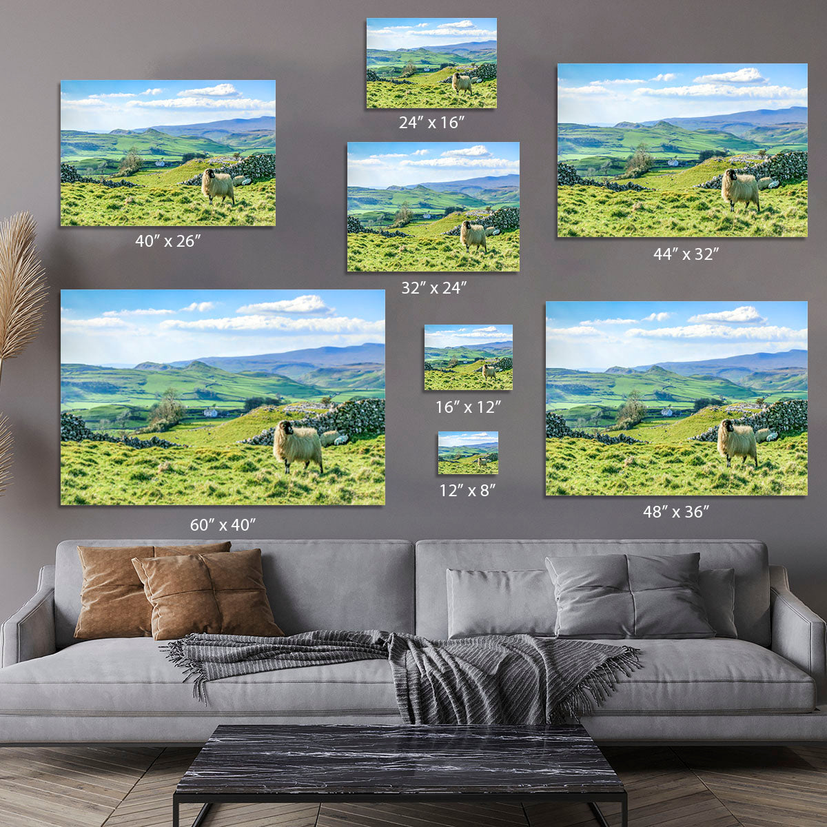 Beautiful yorkshire dales landscape Canvas Print or Poster - Canvas Art Rocks - 7